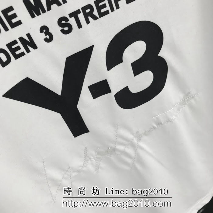 Y-3山本耀司 19ss早春新款 刺繡簽名印花短袖 定制純棉面料 高版本男女同款 ydi2107